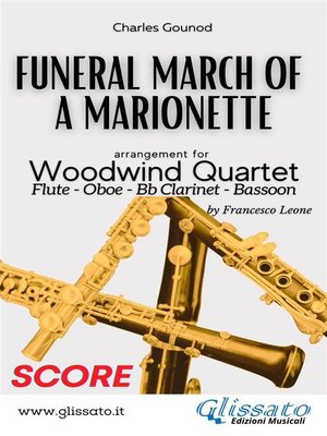cover image of Woodwind Quartet sheet music--Funeral March of a marionette (score)